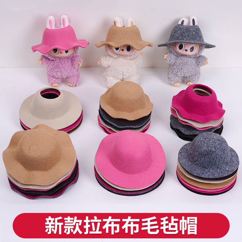 Labu nuevo sombrero de feltero abierto sombrero de cúpula sombrero accesorios de moda sombrero mini sombrero muñeca