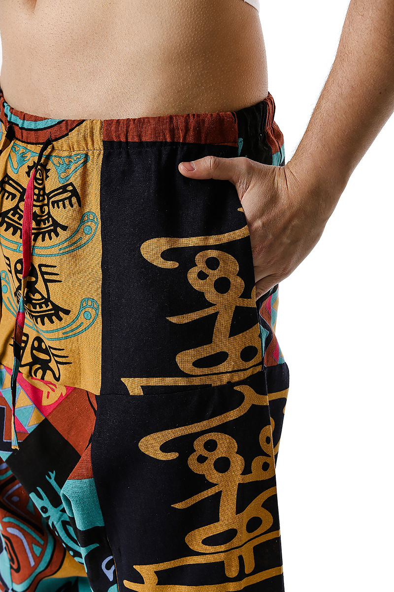men's and women's foreign trade Harun yoga pants loose bohemian pants hanging pants moth pants 34