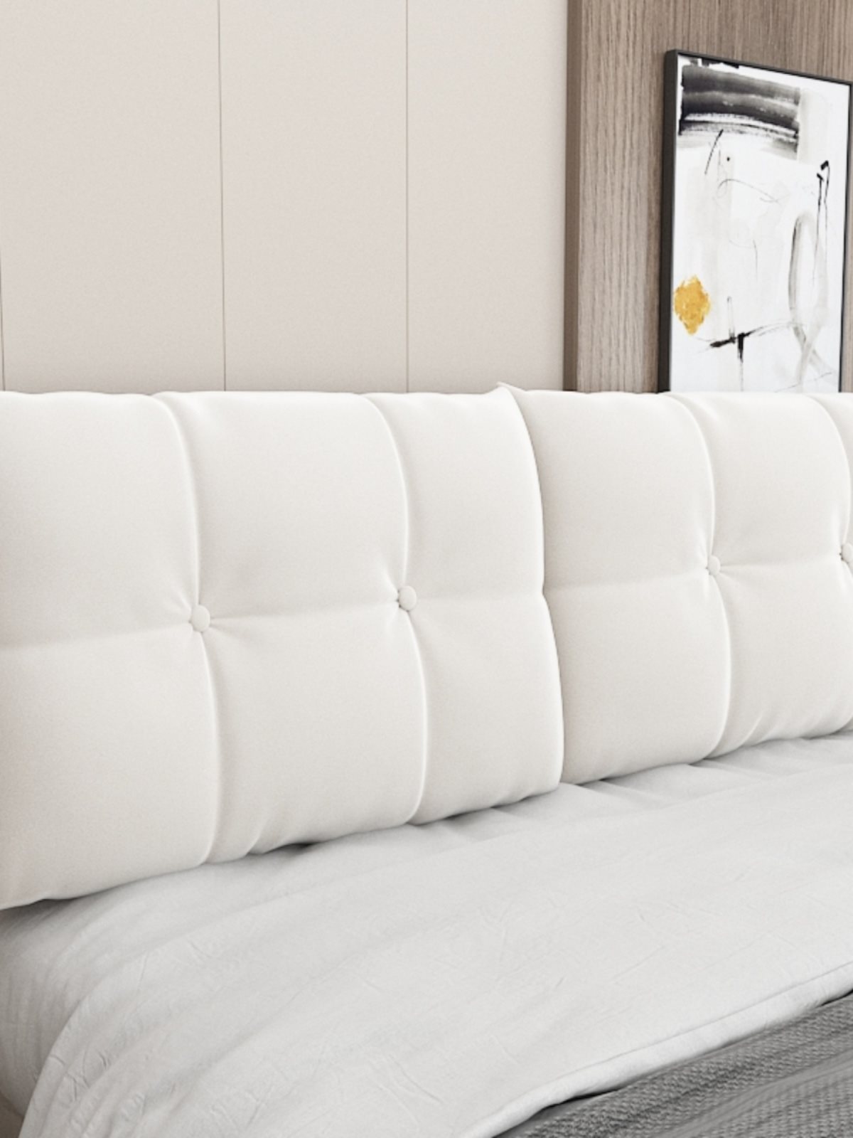 Headboard Cushion Tatami Soft Pillow Bedside Double Self-Adhesive Removable and Washable Bed Waist Protector Kidsren's Anti-Collision Cover