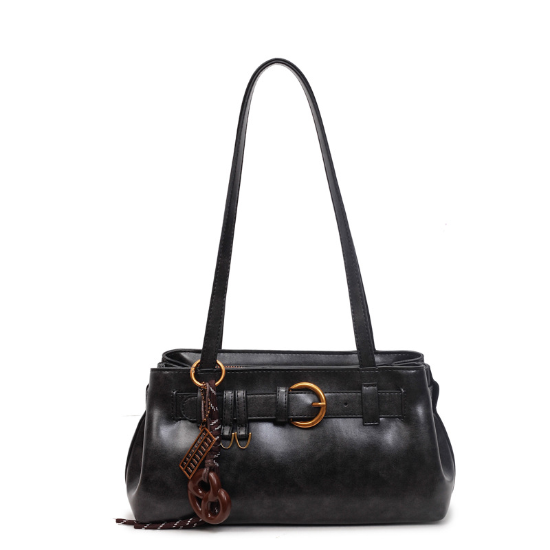 Bolsas de brazo de moda retro transfronterizas para mujeres 2025, otoño y invierno, bolsas de nicho para mujeres, bolsas de hombro simples, bolsas de mano para viajar