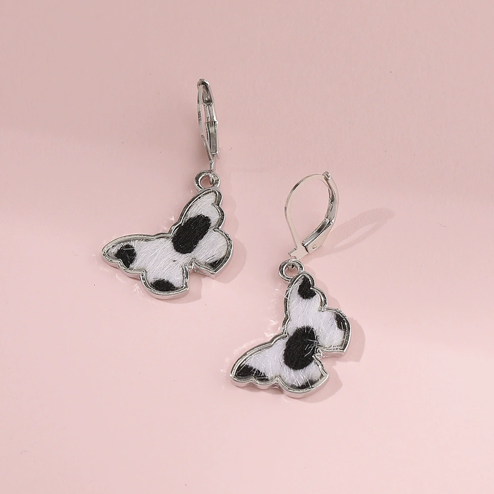 2023 Серьги любви с молочным узором Amazon, новые серьги в европейском и американском стиле, серьги из сплава с геометрическим узором, ювелирные изделия для женщин