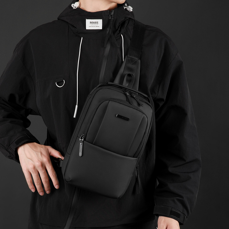 WEPOWER nuevo hombre alto sentido mochila simple bolsa de hombro casual bolso de pecho de viaje diario