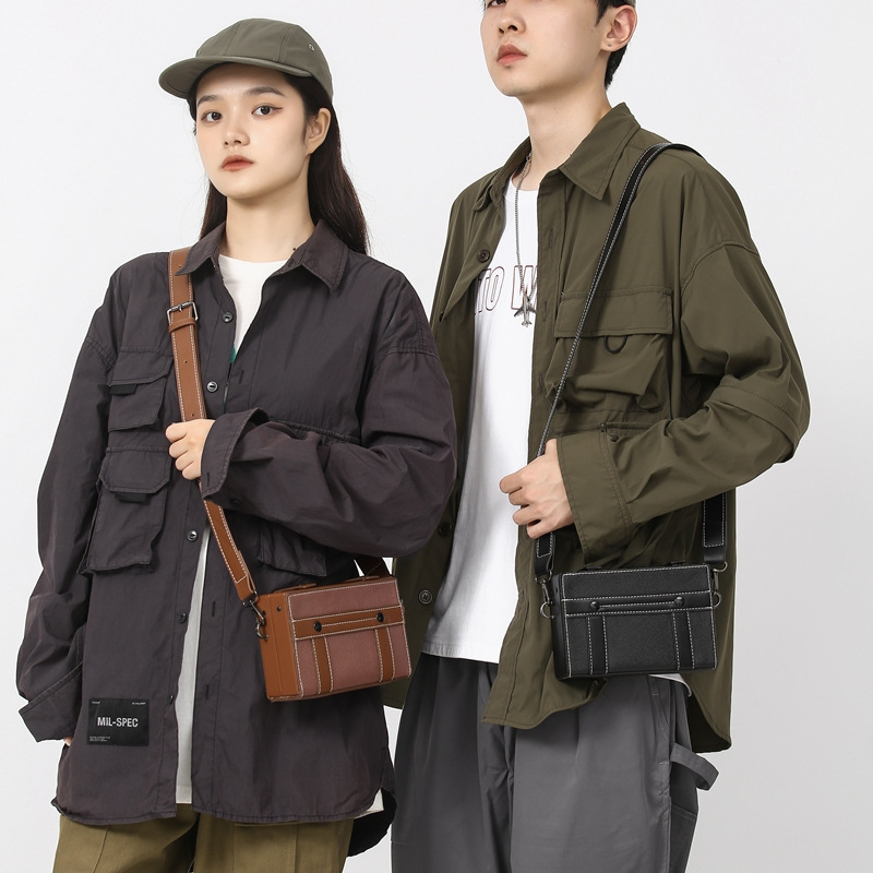 Box Bag Men's New Trendy Cool Small Square Bag Fashionable Casual Styling Bag Personalized Trendy Brand Mobile Phone Crossbody Bag_voghion.com