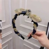 Контрастный обруч — жёлтый с эффектом туши