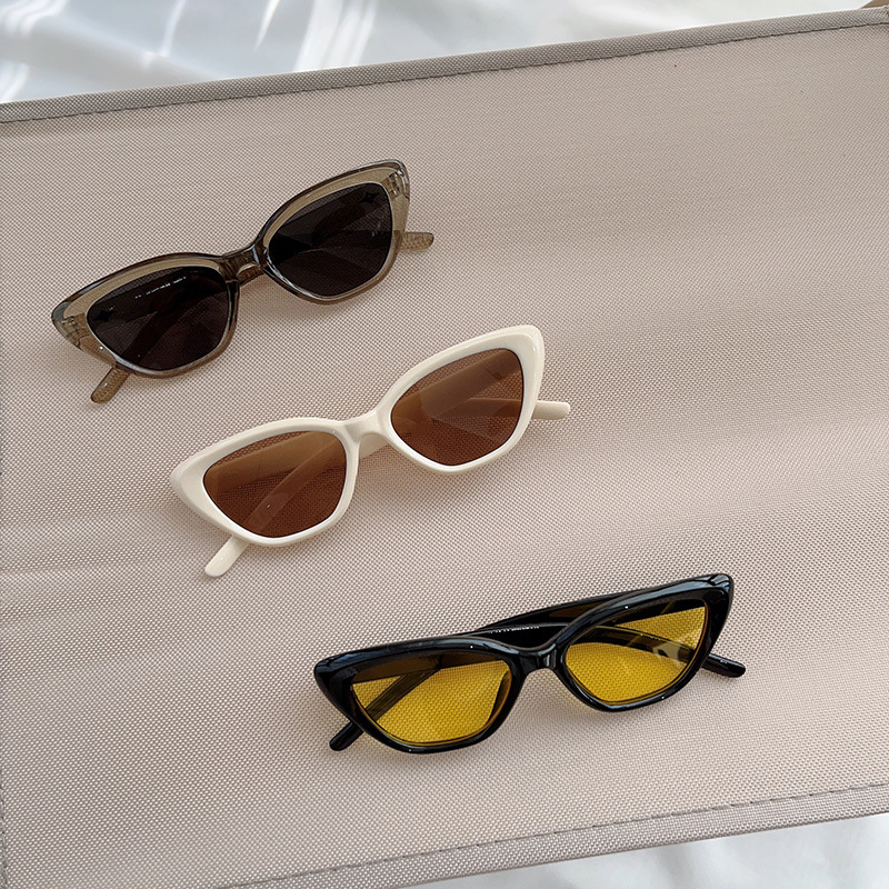 45g Weight Full Frame Glasses Structure Sunglasses Classification UV400 Protection, Acrylic Lens Material Cat Eye Glasses Style Holiday, Travel Occasion Solid Color Pattern Women's Gender Simple Style, Classic Style Style Simple Style Classic Style Solid Color UV400 Protection Acrylic Cat Eye Full Frame Kids Sunglasses 3