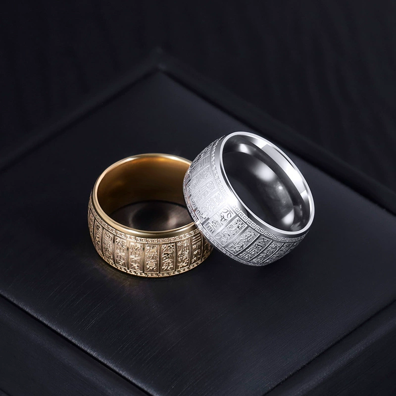 Ring stainless steel, accessory, wholesale, does not fade, on index finger, internet celebrity