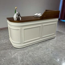 法式服装店收银台新中式美容院吧台奶茶店前台养生馆柜台轻奢烤漆