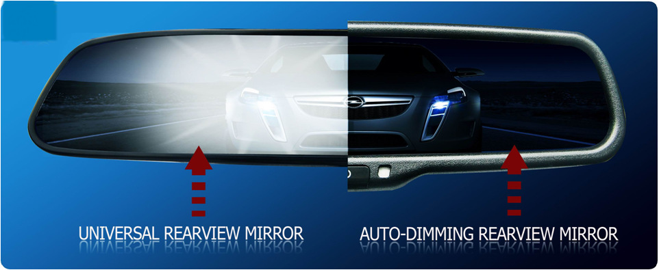 Automatic Anti-Glare Display Rearview Mirror, Anti-Glare Interior Rearview Mirror