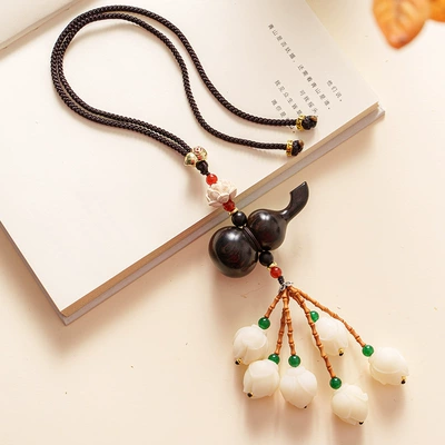 Car hanging gourd pendant Bodhi Lotus rearview