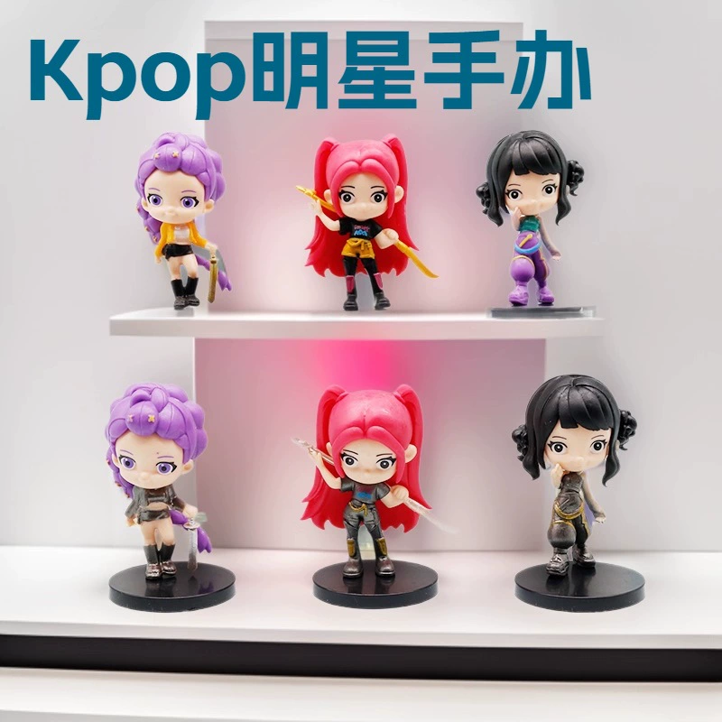 Группа ведьм охоты Девушка K-POP Tiger Crow Rumi Star Series Фигурки Внешняя анимация Игровая версия Q Точная кукла Трендовая игрушка