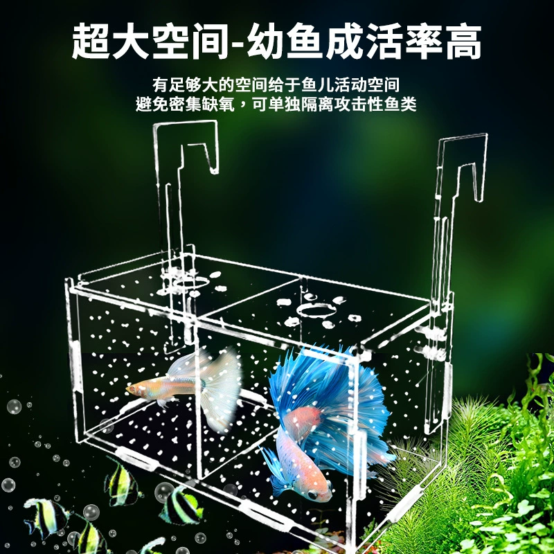 Инкубатор для разведения мальков гуппи и других мелких рыбок, акриловый изоляционный бокс для аквариума, разделительный контейнер для декоративных рыбок