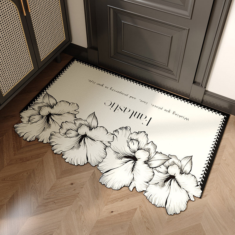 High-End Entrance Door Mat, New Model for Entryway, Light Luxury Style Carpet, Home Use, Customizable Diatomaceous Earth Mat