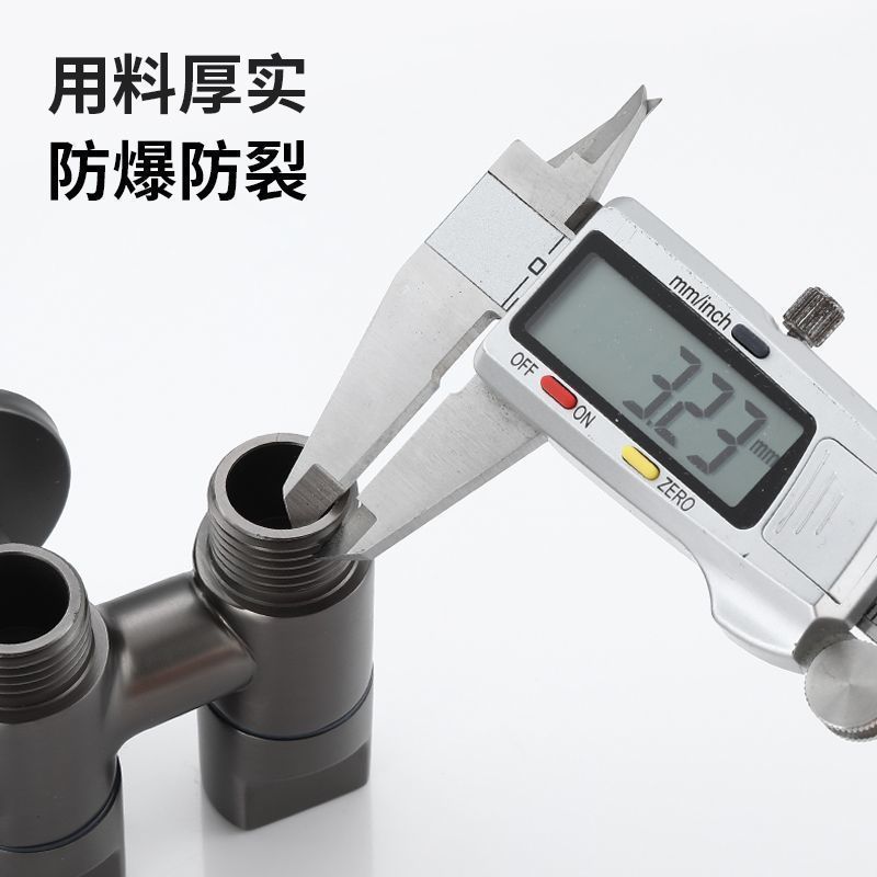 新型銃灰色真鍮一進三出三角弁4分洗濯機蛇口トイレ厚手スプレーガンセット|undefined