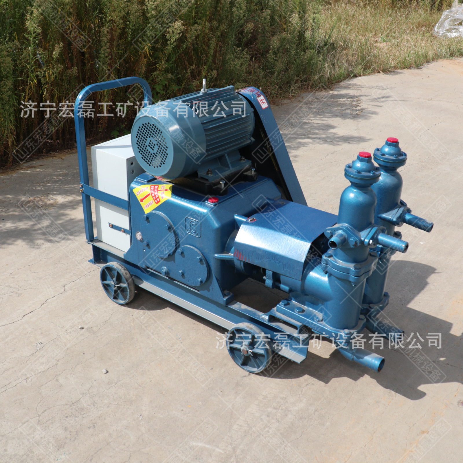 水泥灰浆输送注浆机隧道桥梁大流量双缸注浆泵地基加固灰浆灌浆泵