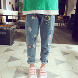 Осенние джинсы, летние детские штаны для мальчиков, детская одежда, в западном стиле