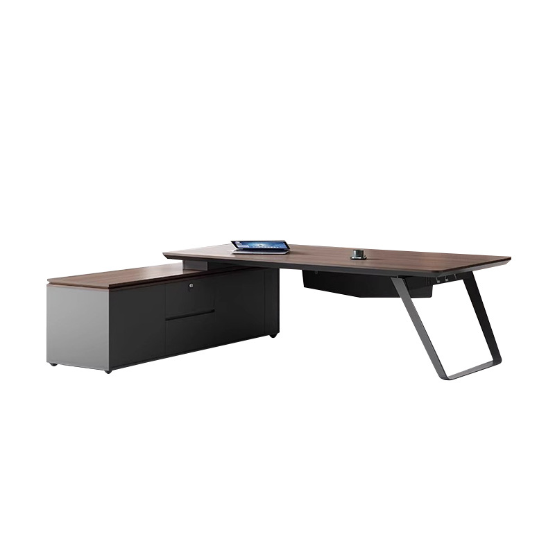 Mesa del presidente, mesa de oficina moderna, mesa y silla, mesa de computadora, jefe, muebles de oficina para una sola persona
