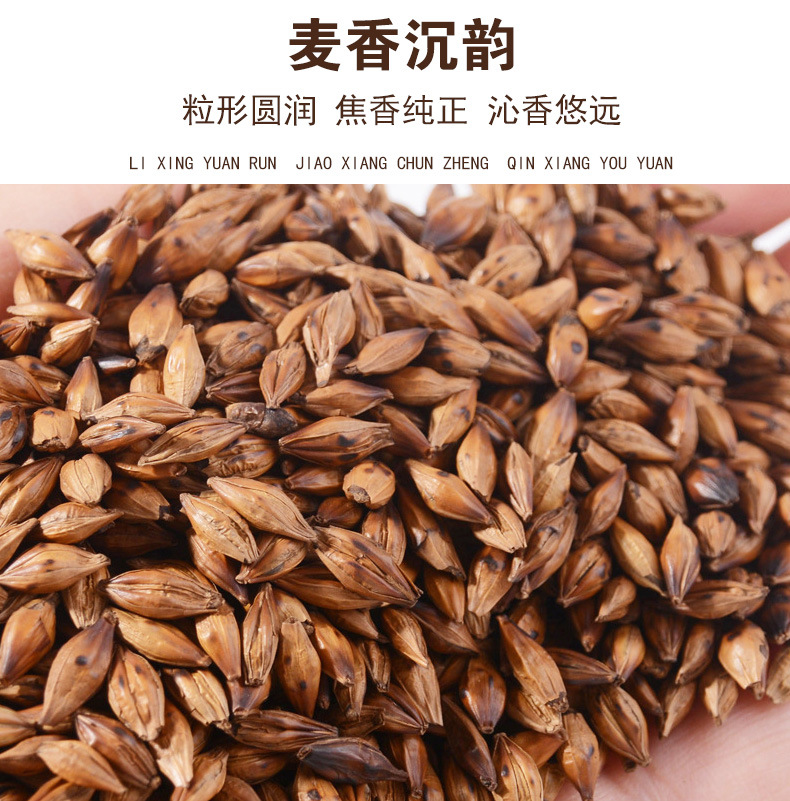 Roasted Barley Tea (Hordeum vulgare) — Low-Temperature Slow-Roasted Herbal Tea, 500g Loose quality and texture