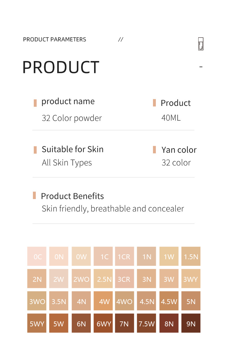 Hot Selling Liquid Foundation Concealer Foundation Make-up Moisturizing BB Cream Brightening Skin Concealer Foundation Cream_voghion.com