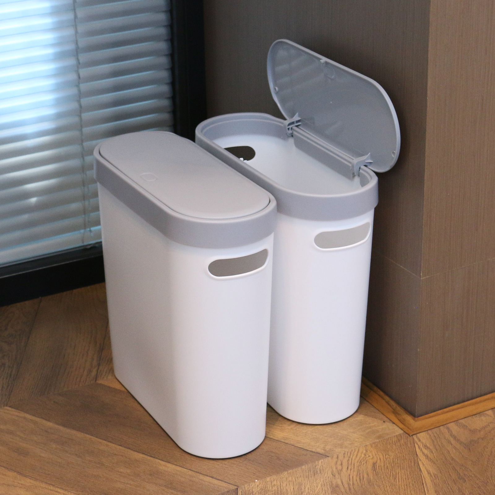 卫生间垃圾桶夹缝家用按压式洗手间垃圾桶带盖客厅卧室厨房垃圾桶