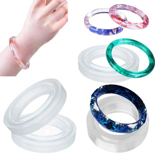 Round bracelet silicone mold DIY crystal drop glue mirror imperial concubine bracelet jewelry grinding tool manufacturers in stock
