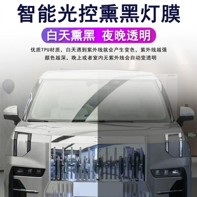 Suitable for 25 models of Zeekr 009 blackened light film TPU headlight daytime running light tail light film color change film Black Warrior interior