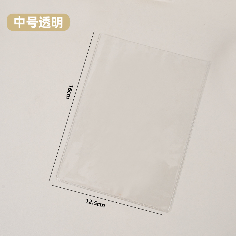 Bolsa suave de boca plana de PVC transparente, bolsa de embalaje para tarjetas colgantes, pantalones de bolsillo con solapa plana coloridos, bolsa de plástico de tamaño pequeño y grande