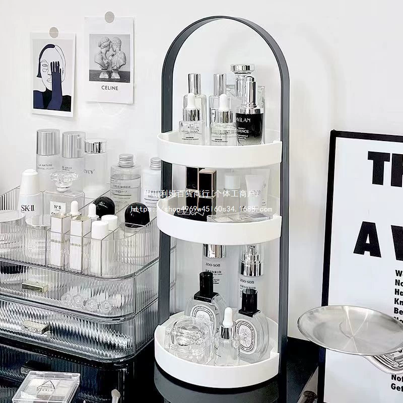 Настольная полка для хранения косметики, портативная многослойная полка для ванной комнаты, стол для ухода за кожей, стеллаж для хранения ювелирных изделий, съемное хранилище