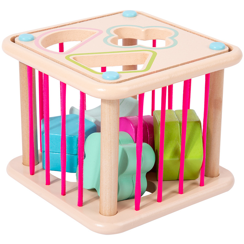 Madera creativa Arco Iris bloques de construcción enchufe Sele color percepción agarre entrenamiento educación temprana juguetes educativos