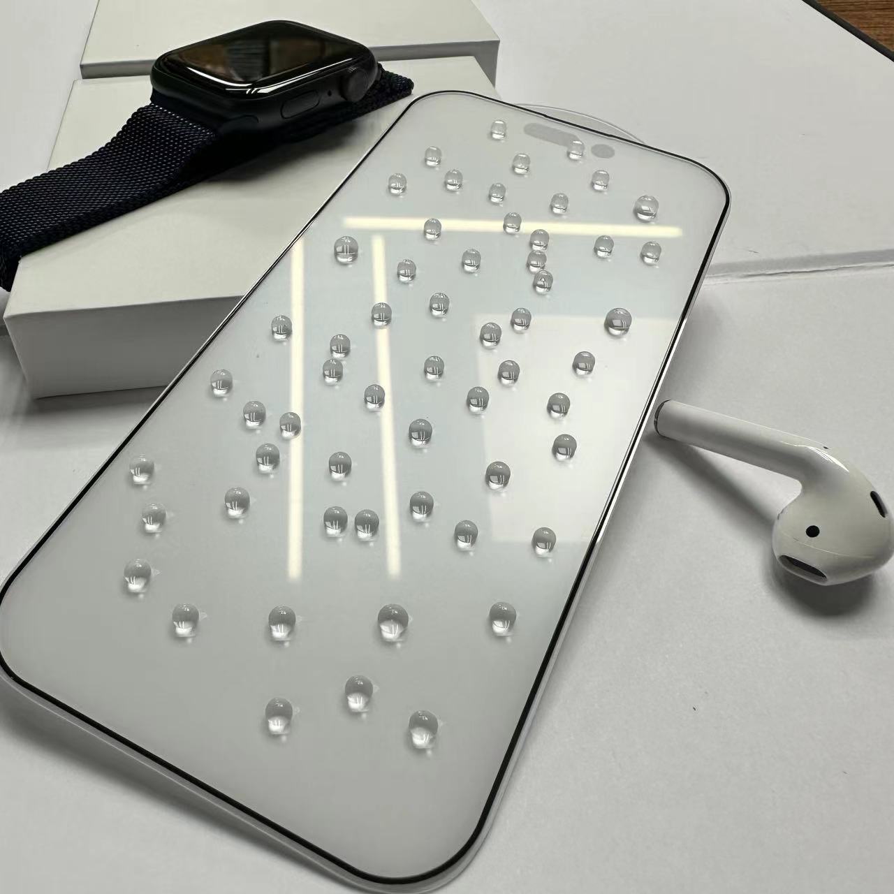 Adecuado para iPhone15 templado película de protección fina esmerilado alta transparencia iPhone15Pro pantalla de seda HD 2.5D película