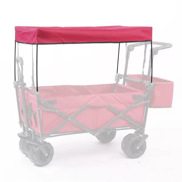 Outdoor Multifunctional Folding Camping Cart, Shopping Cart, Camping Trailer, Detachable Sunshade Canopy Accessories