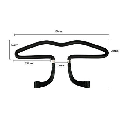 Car Clothes Hanger Stainless Steel Clothes Hanger Car Clothes Hanger Car Clothes Hanger Car Seat Back Pu Clothes Hanger (Car hanging) - black-450250mm