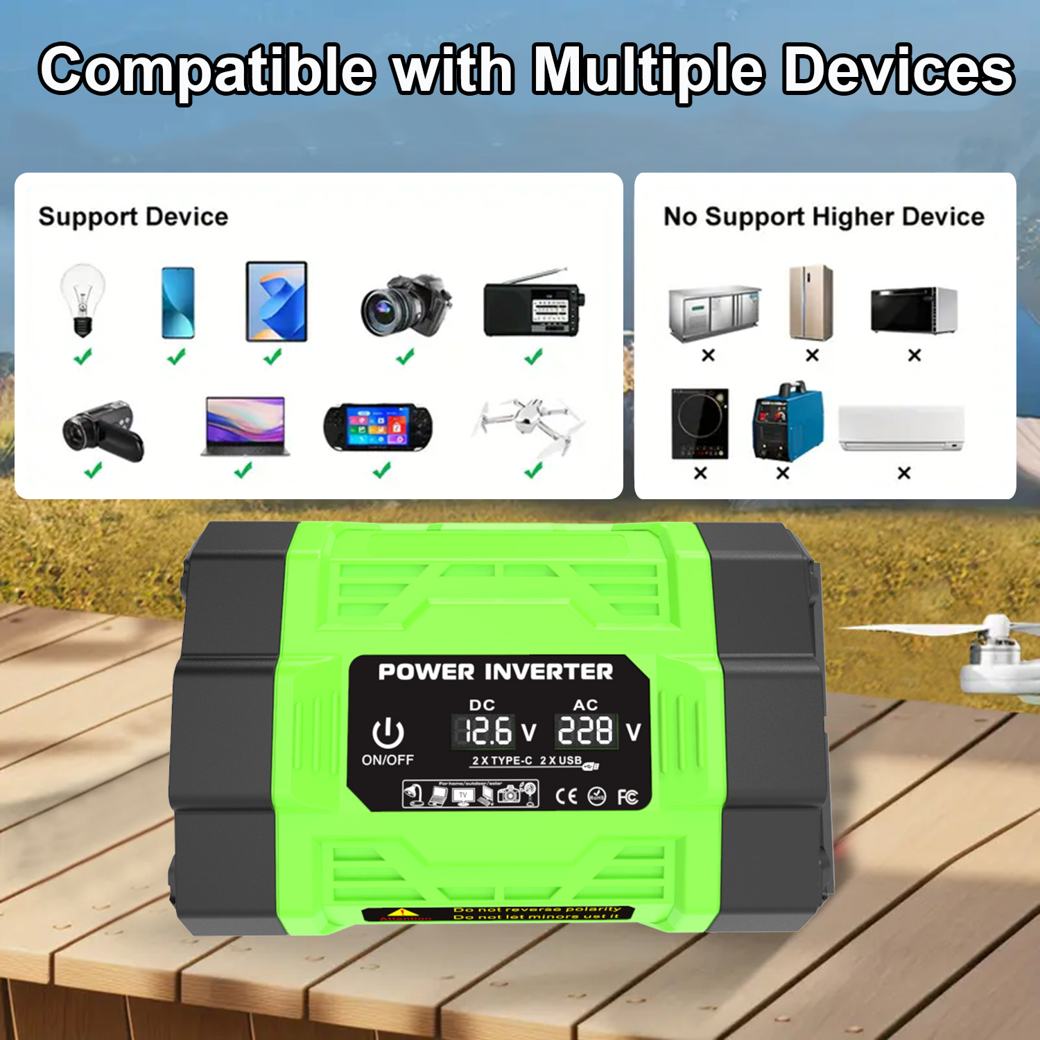 逆变狗 美规300W500W 9 使用电器和不适用电器.jp