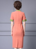 Standing collar button up new Chinese style improved qipao skirt