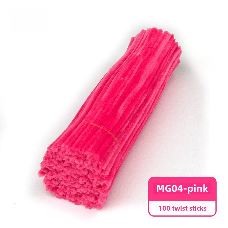 Encrypted twist rods (MaoGun) DIY craft pipe cleaners, ultra‑dense, multi‑color sets (about 100 pcs)