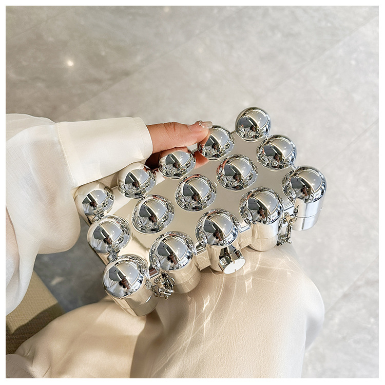 Acrylic bag 2025 New style, European and American cross-border single-shoulder fashionable design women's chain box bag undefined