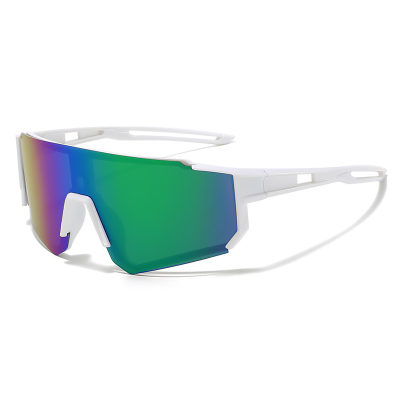 White frame green mercury