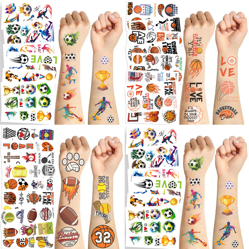 A variety of cross-border sports sports tattoo sports events party fans cartoon waterproof temporary tattoo stickers
