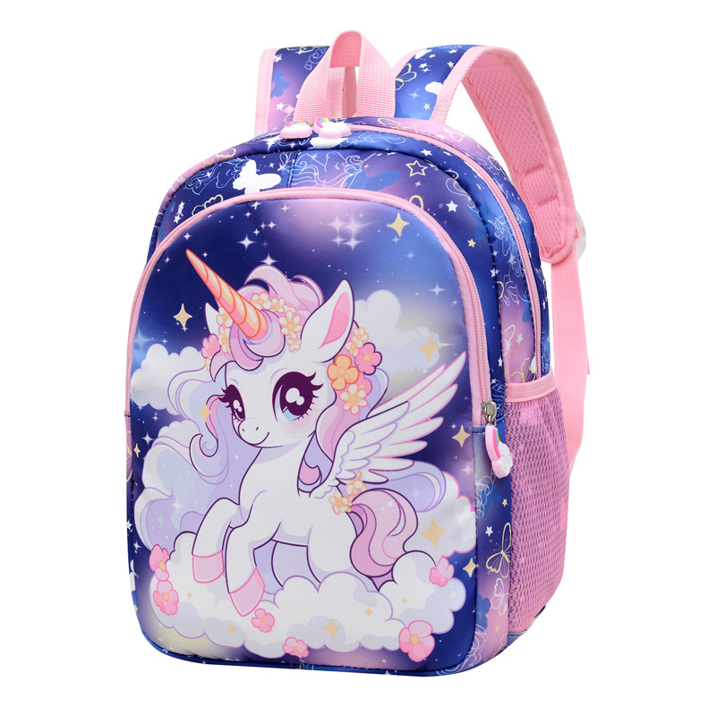 Nueva mochila de jardín de infantes niña caricatura lindo unicornio mochila de estudiantes portátil de gran capacidad mochila infantil