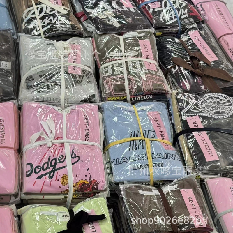 High-Quality Short-Sleeve Men's and Women's T-Shirts, Live Broadcast Style, Wholesale, Popular Foreign Trade Item, 360g Short-Sleeve Version, Stylish and Well-Designed