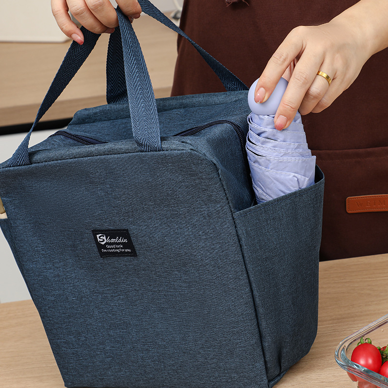 Nuevo comercio exterior explosivo bolsillo doble de gran capacidad bolsa de almuerzo de aislamiento térmico bolsa de almuerzo de trabajo con bolsa de almuerzo caliente transfronterizo
