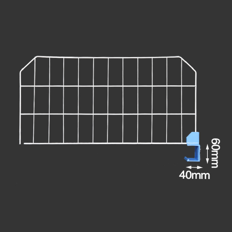 棚仕切り板、バリア板、保管用仕切りネット、スーパーマーケット倉庫用衣類仕切りネット、厚みのある冷間圧延鋼|undefined