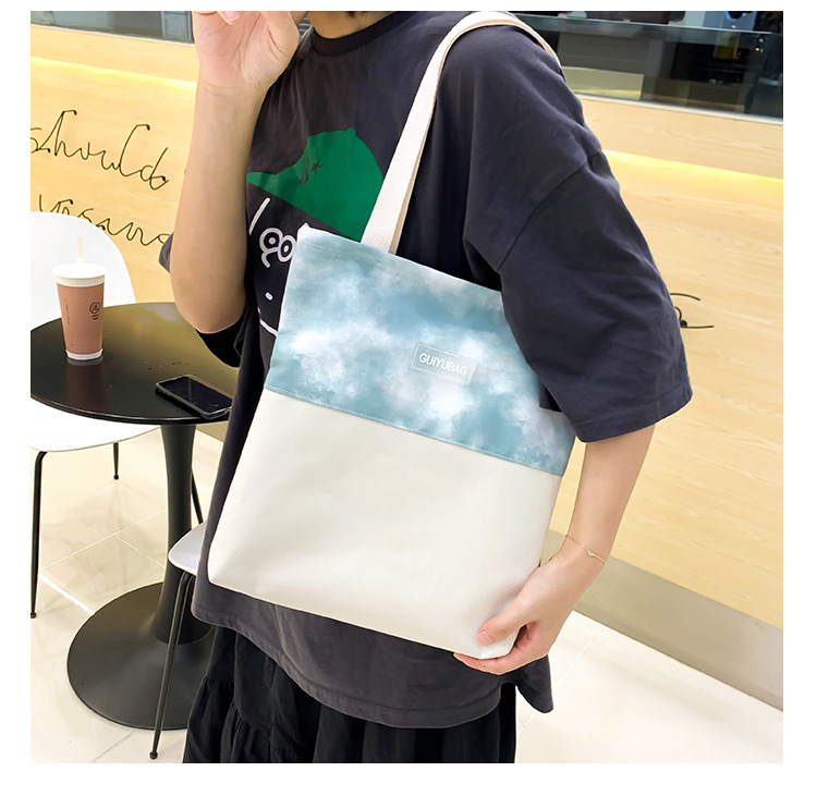 Fashion Tie-dye Large Capacity Canvas Bag Five-piece Set Wholesale Nihaojewelry display picture 42