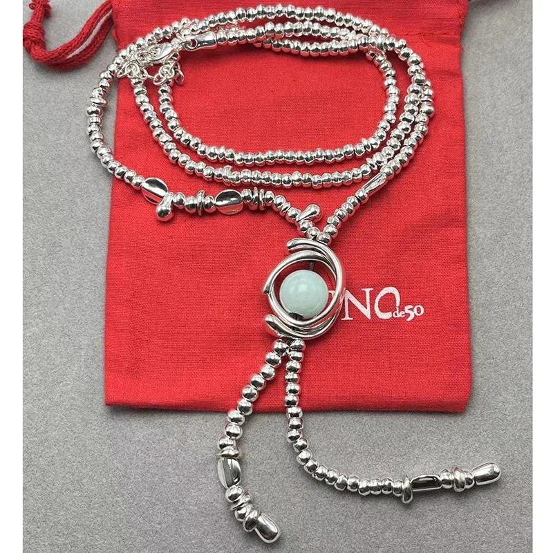 Retro brand necklace handmade pearl