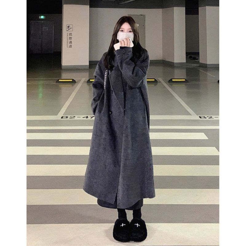女性用ウールコート 2025 秋冬新作ハイエンド韓国スタイル小柄で超見栄えの良い気質厚いウールコート|undefined