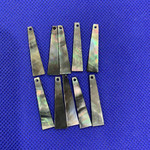 黑贝8X30MM长条吊片 DIY贝壳饰品配件批发 长方矩形吊片