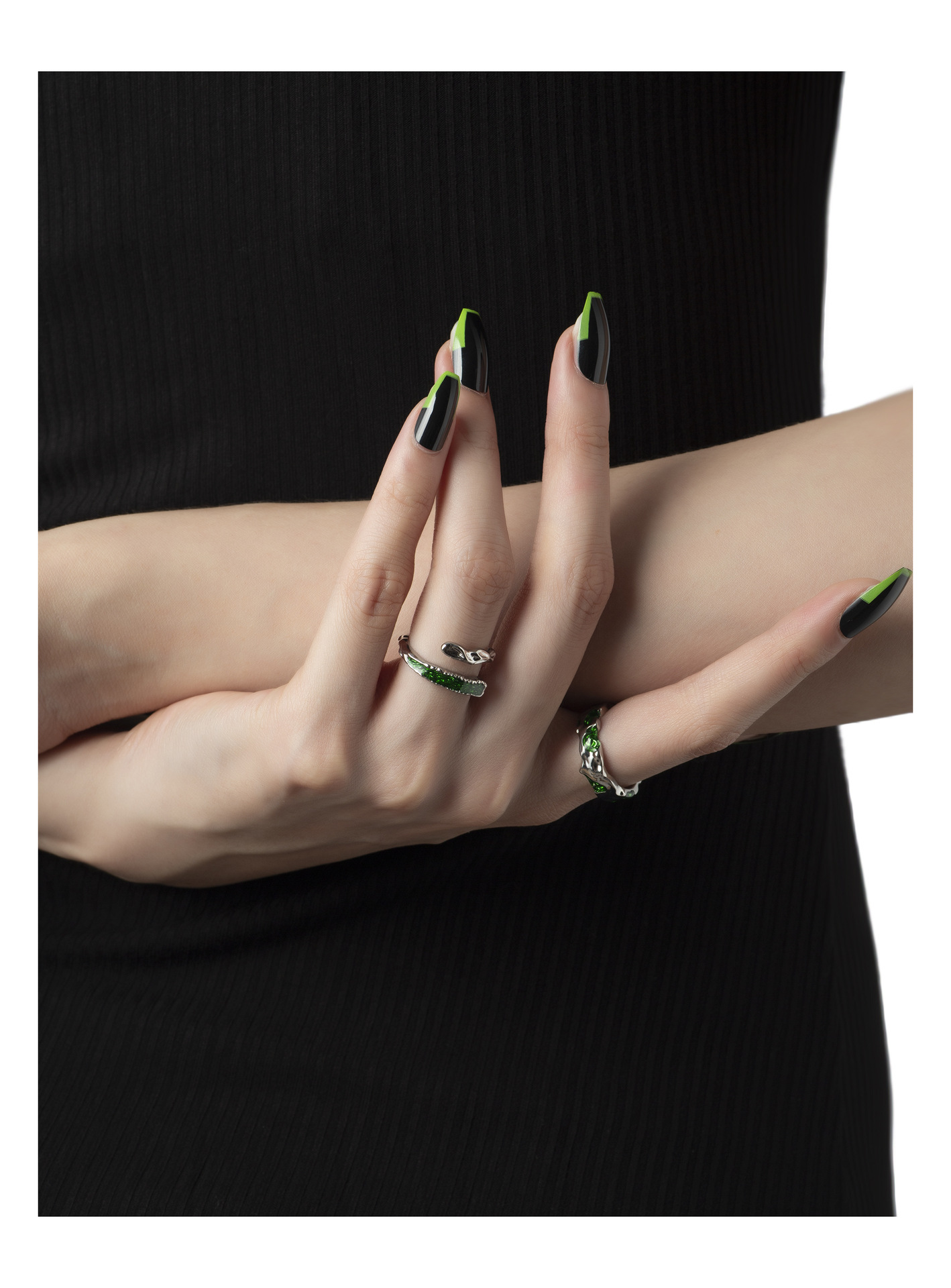 Fashion Geometric Copper Epoxy Plating Open Ring 1 Piece