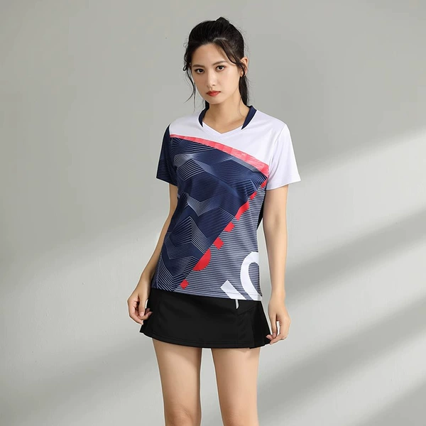 34 Female Royal Blue Back Neck Pressed Front Neck + Black Skirts