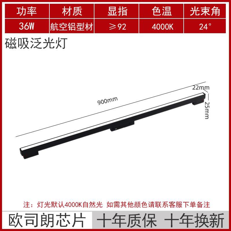 Luz de la pista magnética incrustado brillante y oculto foco sin marco sala de estar sin luz principal de Iluminación LED Luz de tira
