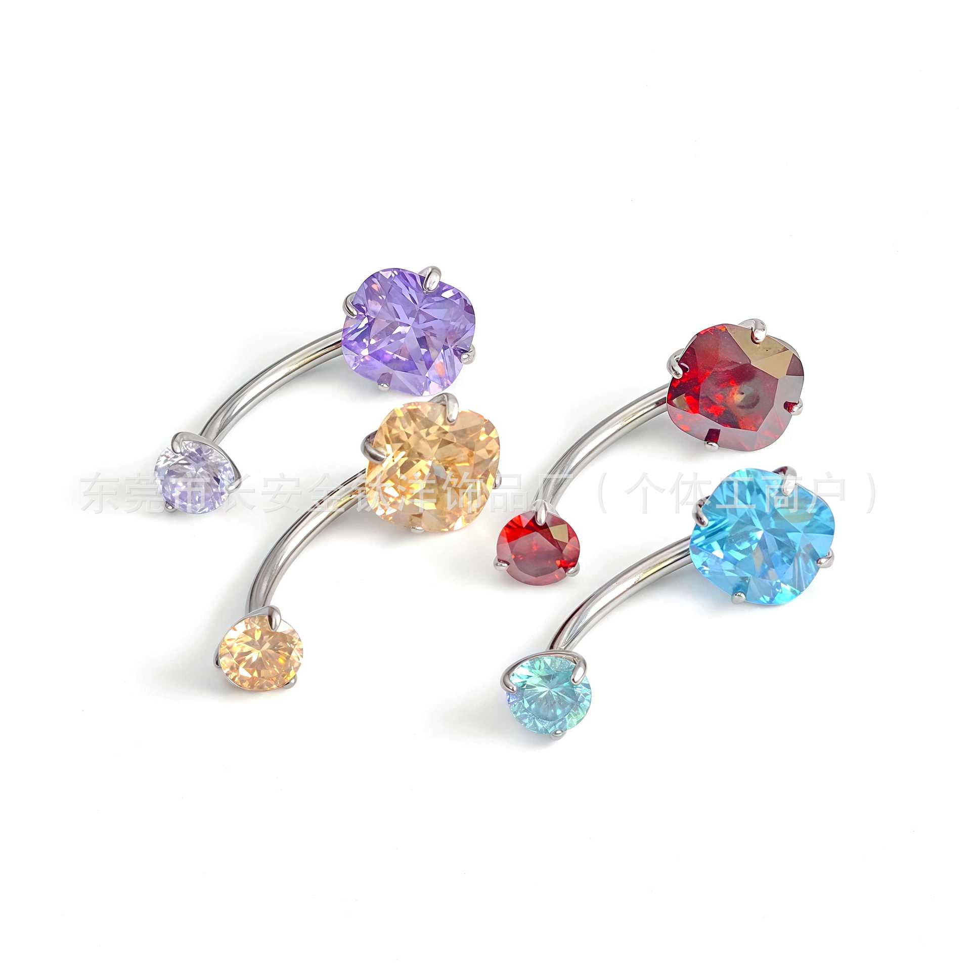 Pointed titanium steel lip stud product view