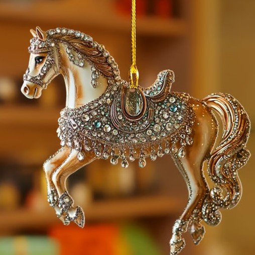 golden acrylic pendant